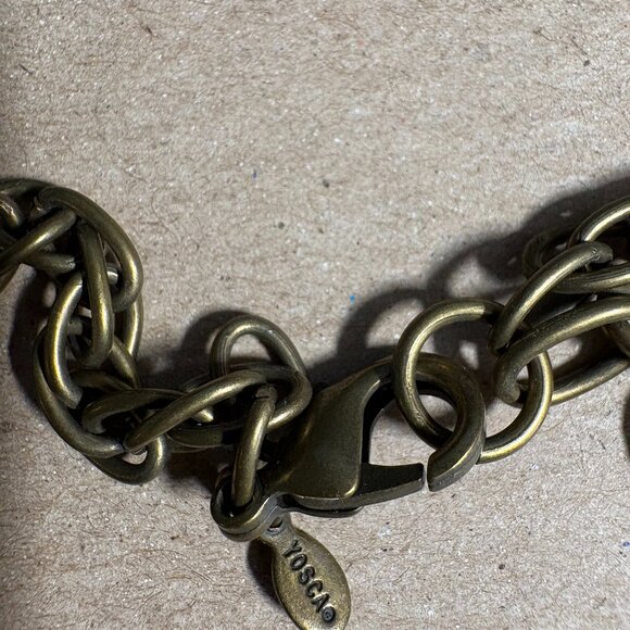 Gerard Yosca vintage signed leaf statement necklace with diamante dew drops - Picture 7 of 7